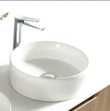 Keenware Fluted Round Vanity Countertop Basin