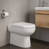 Keenware KTP-664 Rimless D Shape BTW Toilet Pan & Seat