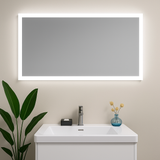 Keenware KBM-338 LED Frosted Edge Backlit Bathroom Mirror With Demister; 1200x600mm