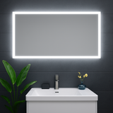 Keenware KBM-338 LED Frosted Edge Backlit Bathroom Mirror With Demister; 1200x600mm