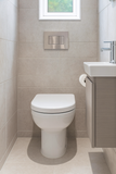 Keenware KTP-664 Rimless D Shape BTW Toilet Pan & Seat