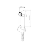 Keenware KBK-030 Douche Bidet Handset Kit: Black