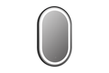 Keenware KBM-367 Polaris 800 Oval Framed LED Bathroom Mirror: Black