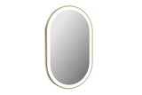 Keenware KBM-368 Polaris 800 Oval Framed LED Bathroom Mirror: Brushed Brass