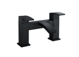 Keenware KBT-562 Belgravia Lunar Square Curved Bath Mixer Tap: Black