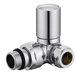 Keenware KRA-003 Round Towel Rail & Radiator Corner Valves