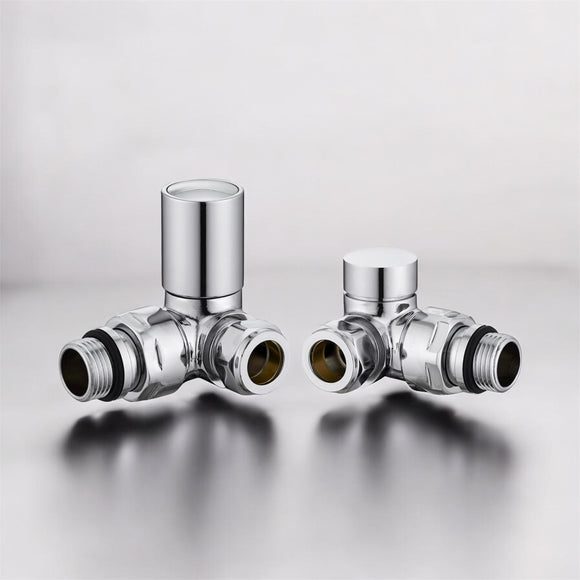 Keenware KRA-003 Round Towel Rail & Radiator Corner Valves