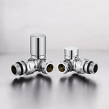 Keenware KRA-003 Round Towel Rail & Radiator Corner Valves
