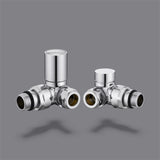 Keenware KRA-003 Round Towel Rail & Radiator Corner Valves