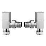 Keenware KRA-004 Square Towel Rail & Radiator Angle Valves