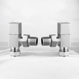 Keenware KRA-004 Square Towel Rail & Radiator Angle Valves