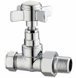 Keenware KRA-007 Traditional Towel Rail & Radiator Straight Valves