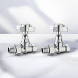 Keenware KRA-007 Traditional Towel Rail & Radiator Straight Valves