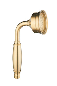 Keenware Traditional Classic Victorian Shower Handset: Brushed Brass