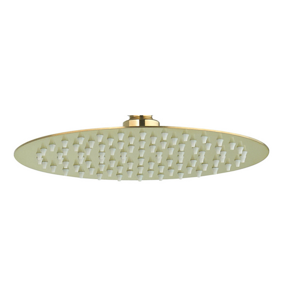 Keenware KSH-096 250mm Round Shower Head: Brushed Brass