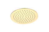 Keenware KSH-096 250mm Round Shower Head: Brushed Brass