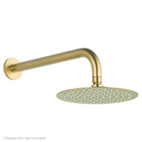 Keenware KSH-096 250mm Round Shower Head: Brushed Brass