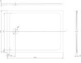 Keenware Rectangle Shower Enclosure & Tray: 1200x900mm
