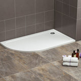 Keenware LH Offset Quadrant Shower Enclosure & Tray: 1200x900