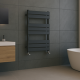 Keenware KTW-005 Hoxton Anthracite Grey Designer Flat Panel Towel Warmer Radiator: 800x450mm