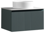 Keenware Windsor Countertop 600 Fluted Wall Hung Vanity Unit: