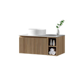 Keenware Windsor Countertop 800 Fluted Wall Hung Vanity Unit: