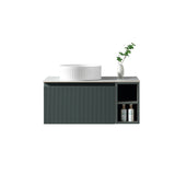 Keenware Windsor Countertop 800 Fluted Wall Hung Vanity Unit: