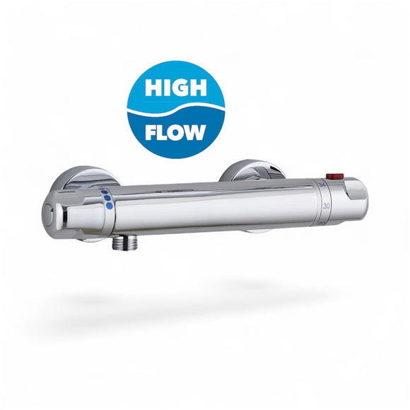 Keenware KBS-003 Thermostatic Brass High Flow Bar Shower Valve For Low Pressure