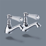 Keenware KBT-056 Surbiton ½” Traditional Ceramic Lever Basin Taps