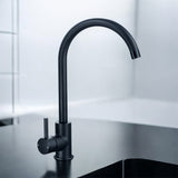 Keenware KKT-543 Knightsbridge Contemporary Monobloc Kitchen Mixer Tap: Black