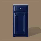 Keenware KVU-056 Kensington Sapphire Blue Traditional Vanity Side Cupboard – 400mm