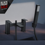 Keenware KBT-573 Lunar Mayfair Contemporary Bath Shower Mixer Tap: Matt Black