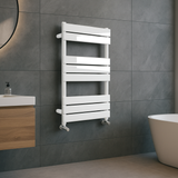 Keenware KTW-004 Hoxton White Designer Flat Panel Towel Warmer Radiator: 800x450mm