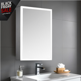 Keenware KBM-102 LED Bathroom Mirror Cabinet With Shaver Socket; 500x700mm