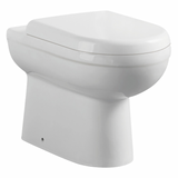 Keenware KTP-664 Rimless D Shape BTW Toilet Pan & Seat