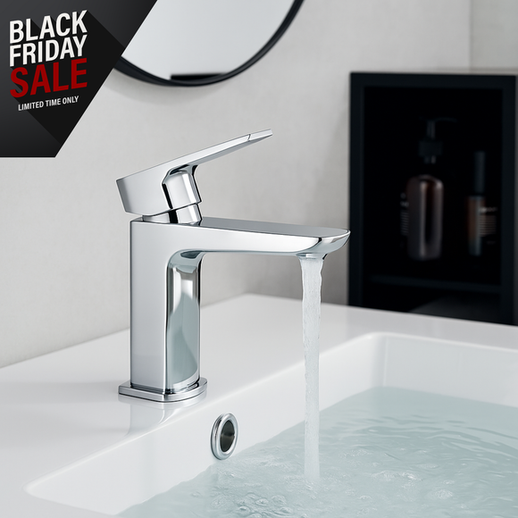 Keenware KBT-547 Mayfair Contemporary Basin Mixer Tap: Chrome