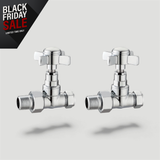 Keenware KRA-007 Traditional Towel Rail & Radiator Straight Valves
