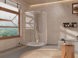 Keenware RH Offset Quadrant Shower Enclosure & Tray: 1200x900
