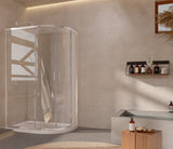 Keenware RH Offset Quadrant Shower Enclosure & Tray: 1200x900