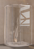 Keenware LH Offset Quadrant Shower Enclosure & Tray: 1200x900