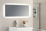 Keenware KBM-338 LED Frosted Edge Backlit Bathroom Mirror With Demister; 1200x600mm