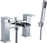 Keenware KBT-BAY1 Bayswater Waterfall Bathroom Basin & Bath Shower Mixer Tap Bundle: Chrome