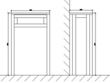 Keenware KVU-016 Grey Chelsea Shaker Style Back To Wall Toilet Unit
