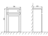 Keenware KVU-057 Kensington Traditional Back To Wall Toilet Unit