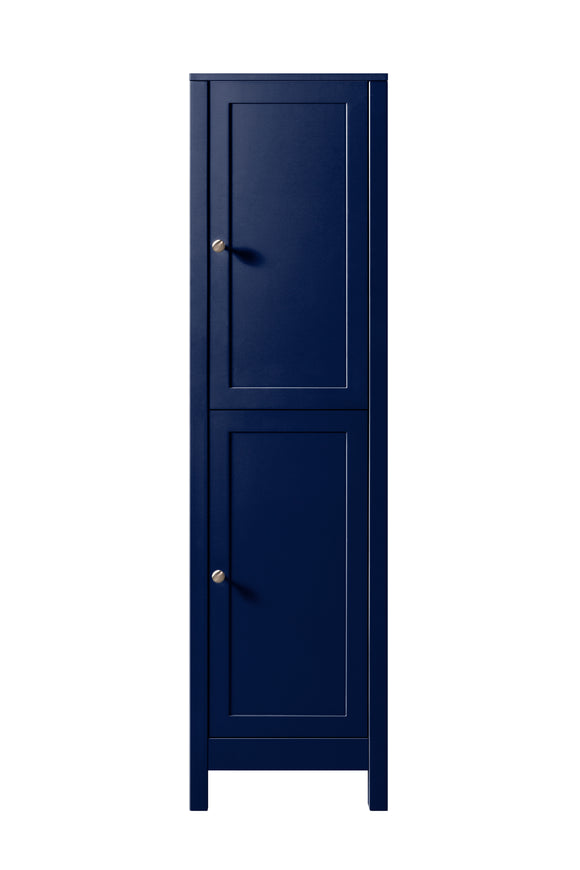 Keenware KVU-058 Sapphire Blue Chelsea Shaker Style Tall Bathroom Vanity Side Cupboard