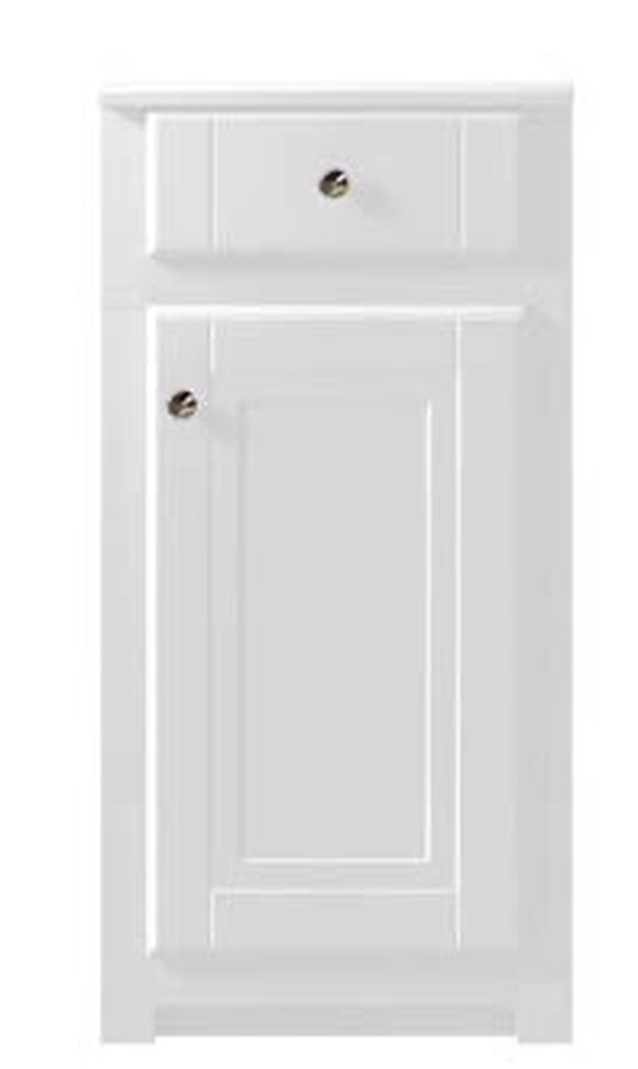 Keenware KVU-458 Kensington White Traditional Vanity Side Cupboard – 400mm